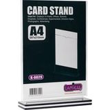 Lamiess K-6029 Dikey Masaüstü Reklam Panosu Şeffaf 5'li A4 Ölçüler 210x297 mm - 5li