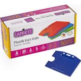 Lamiess LMS214 Yatay 54x86 Plastik Kart Kabı 50Ad/Pk. (153 04 0603) - Lacivert