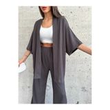LAMİFUSTORE Bürümcük Kimono Takım
