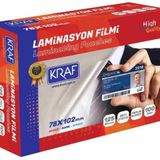 LAMİNASYON FİLMİ 78x102 mm 125MIC 100LÜ