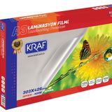 LAMİNASYON FİLMİ PARLAK A3 125MIC 100LÜ