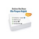 Laminasyonlu Silikonlu Oto Paspas Kağıdı 35x50 – Suya ve Neme Dayanıklı 100 Adet (Beyaz)