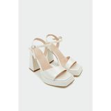 Laminta Jesse Platform Ivory Gelin Ayakkabısı