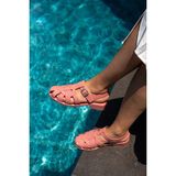Laminta Misha Kalp Detaylı Tokalı Jelly Kadın Somon Sandalet