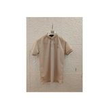 Lamir Store Erkek Polo Yakalı Düğmeli Yazlık Trend Pamuklu Tişört - 2XL - 02S-Bej