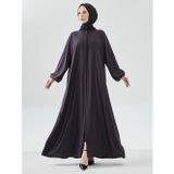 Lamira Biyeli Medine İpeği Ferace - Füme