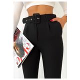 LAMİRAMOOD Kemerli Kumas Pantolon