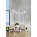 Lamore Home Yelken Günışığı Ledli Beyaz Sarkıt Avize - Ahşap