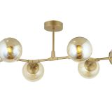 Lampaluce Dritto Modern Avize Altılı Sarı