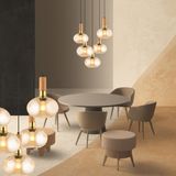 Lampaluce Forte Modern Tasarımlar Salon Oturma Odası Sarkıt Avizesi 5li - Eskitme