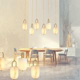 Lampaluce Giulia Modern Tasarım Salon Avizesi Yemek Masası Üzeri Sarkıt 6\'lı - Eskitme