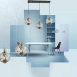 Lampaluce Globo-4 Modern Yemek Masası Sarkıt Avize 3'Lü 70Cm Krom