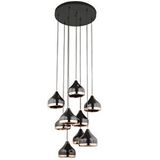 LampaLuce Lampaluce Gloria Yüksek Tavan Modern Sarkıt Avize 9'lu Siyah Siyah Malzeme: Metal 9 X E27 Ampul Maksimum: 60w Çap: 60 Cm Yükseklik: 150 Cm Ampul Dahil DeğildirDuy Tipi : E27 Duylu