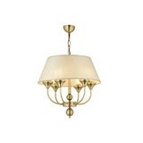 LampaLuce Lampaluce Teodora Modern Şapkalı Klasik Sarkıt Avize Tasarımı 6'lı Sarı 50cm Sarı Malzeme: Kumaş Şapka + Metal Ölçü: Çap: 50 Cm Yükseklik: 80 Cm Ampul Dahil Değildir.Duy Tipi : E14 Duylu