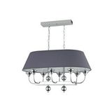LampaLuce Lampaluce Teodora Modern Şapkalı Klasik Sarkıt Avize Tasarımı 8'li Krom 85cm Krom Malzeme: Kumaş Şapka + Metal Ölçü: Çap: 85 Cm Yükseklik: 90 Cm Ampul Dahil Değildir.Duy Tipi : E14 Duylu