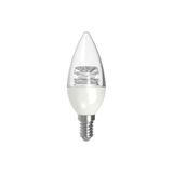Lamptime 5,5 W Şeffaf E14 6500K Beyaz Işık 302604 10'lu LED Mum Ampul