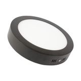 LAMPTIME Sıva Üstü Slim Led Downlight Siyah Gövde 20W Yuvarlak 3000K Gunışığı Işık - Gün Işığı
