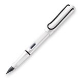 Lamy 19BS-F Safari Siyah Klips F Uç Beyaz Dolma Kalem