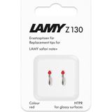 Lamy Safari Note+ Yedek Uç Kırmızı (2 Adet) – Değiştirilebilir Lamy Z130 Uç - Stylus Kalem Uçları Ap - Çok Renkli