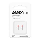 LAMY Safari Note+ Yedek Uç Kırmızı (2 Adet) – Değiştirilebilir Lamy Z130 Uç - Stylus Kalem Uçları Apple Pencil Alternatifi Lamy Safari Note+ için