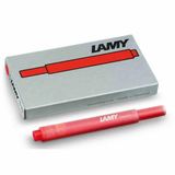 Lamy T10 Kırmızı 5'li Dolma Kalem Kartuşu