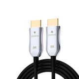 LAN-SAINTKAY 20ft Fiber Otpicl HDMI 2.1 Kablo 20ft/6m, 4K 8K Yüksek Hızlı 48Gbps 8K@60Hz 4K@120Hz Uzun HDMI Kablosu, PC, Oyun Konsolu, Projektör, Dizüstü Bilgisayar, Soundbar, Ev ve Ofis Kullanımı