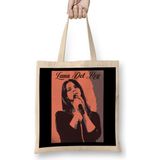 Lana Del Rey American Singer-Songwriter Bez Çanta Uzun Saplı - Açık Bej - 40 X 40