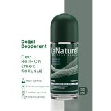 LaNaturel Erkek Roll On Deodorant 50 ml – Kokusuz, Mineral İçerikli