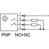 Lanbao PTFT-BC100DPR-E2 ,kübik/1mt Pnp-No/nc M12-4P Cisim Fotosel