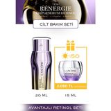 Lancôme Rénergie Triple Serum Retinol ve SPF50 Peptit Krem Seti – Hyalüronik Asit ve C Vitamini İçerikli, Tüm Cilt Tipleri için, 20 ml + 15 ml