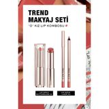 Lancome Trend Idôle Makyaj Seti: 'O' Kız Lip Kombosu Pembe Nude Renkli Ruj ve Kalem 7829999999185