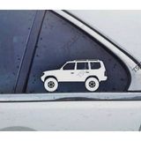 Land Cruiser Prado Kelebek Cam Oto Sticker 17 CM 2 Adet