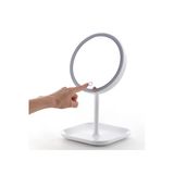 LAND OF MYTH - 1x-5x Büyütmeli 23 Led Işıklı Makyaj Aynası, 360 ° Döner, Dokunmatik Sensörlü, Kablolu