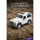 Land Rover Defender Araba 1/24 Diecast Koleksiyon Maket Model Araba