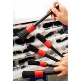 Land Rover Dıscovery 2.0 P300 R-Dynamıc Se Araca Uygun Oto Detay Fırçası Seti 5 'li - Siyah - Kırmızı