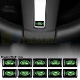 Land Rover Logo Arma Direksiyon Jant Vites Torpido Ayna Damla Silikon Etiket Oto Sticker 18x11mm