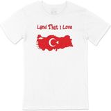 Land That I Love Türkiye Tişört - XS - Beyaz