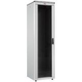 Lande 32U 600x600 Siyah Tekerlekli Rack Kabin
