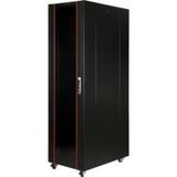 Lande 42U 600x1000 Siyah Tekerlekli Rack Kabin