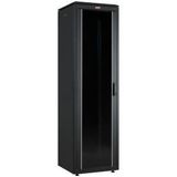 Lande 42U 600x600 Siyah Tekerlekli Rack Kabin
