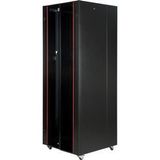 Lande 42U 800x800 Siyah Tekerlekli Rack Kabin