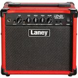 Laney LX15B-RED Bas Gitar Amfisi | Kırmızı Renk, 15W Güç, 2x5 Inç Hoparlör, 3 Bant Eq, Modern Tasarım