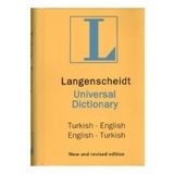 Langenscheidt’s Universal Dictionary English - Turkish / Turkish - English New and Revised Edition - H. J. Kornrumpf - Altın Kitaplar
