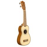 Lanikai / Bag ağırlık Katı Ladin Soprano Ukulele SPS-S