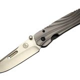 Lanmark Umnumzaan T 50 Gri Kamp Çakı 22,5cm - Manuel, Kemerlikli, Oluklu