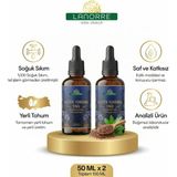 Lanorre %100 Soğuk Sıkım Keten Tohumu Yağı 50ML+50ML (2ADET) %100 Saf ve Doğal Flax Seed Oil - 2 Adet - 50 ML