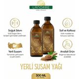Lanorre %100 Soğuk Sıkım Yerli Tohum Susam Yağı 150ML+150ML (2ADET) (Susam Yağı) Çok Amaçlı, %100 Saf & Doğal - 2 Adet - 150 ML