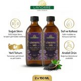 Lanorre Çörekotu Yağı (Çörek otu) - %100 Soğuk Sıkım - Yerli Tohum - Analizli - 150ML+150ML (2 Adet) %100 Saf - Doğal - Yüksek Timokinonlu - Katkısız - 2 Adet - 150 ML