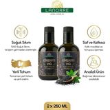 Lanorre Çörekotu Yağı (Çörek otu) - %100 Soğuk Sıkım - Yerli Tohum - Analizli - 2X250ML (2 Adet) %100 Saf - Doğal Yüksek Timokinonlu - Katkısız - 2 Adet - 250 ML