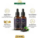 Lanorre Çörekotu Yağı (Çörek otu) - %100 Soğuk Sıkım - Yerli Tohum - Analizli - 2X50ML (2 Adet) %100 Saf - Doğal - Yüksek Timokinonlu -Katkısız - 2 Adet - 50 ML